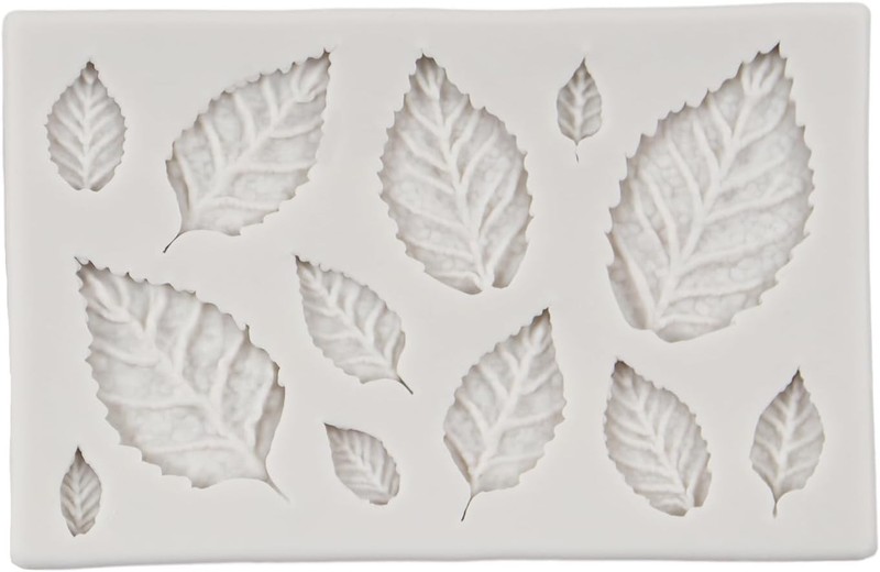 Silicone Leaf Molds Set of 6 for Fondant, Cake Decoration, and Chocolate gallery