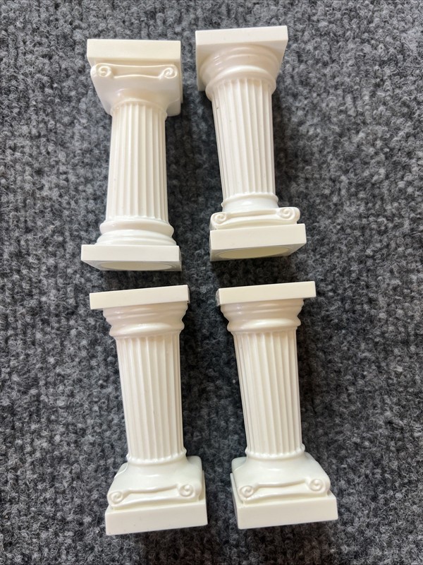Wilton 3” inch White Grecian Pillars Cake Decorations Baker Gamer