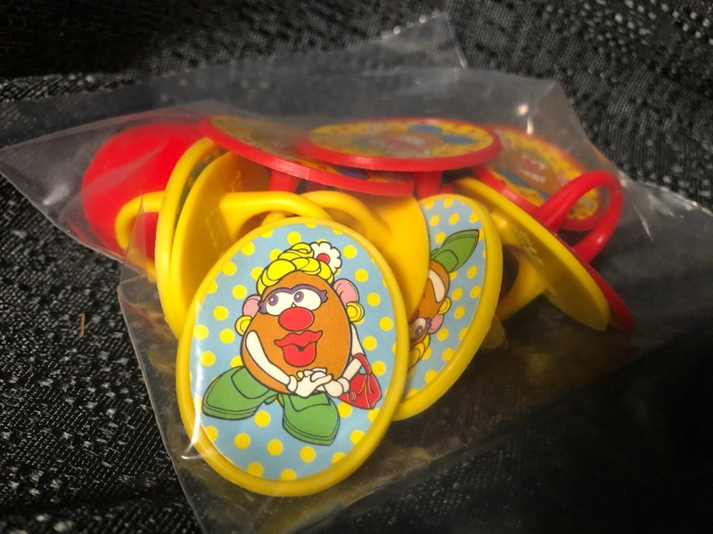 Bakery Crafts Mr and Mrs Potato Head cupcake ring toppers / 12 ct gallery