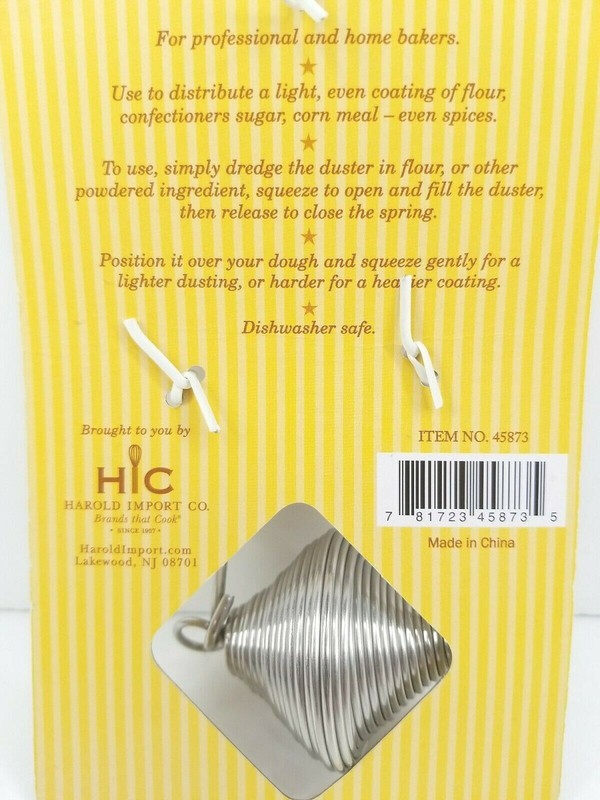Mrs Andersons Baking Flour Duster Stainless Steel Spring Action Kitchen Bake NEW gallery