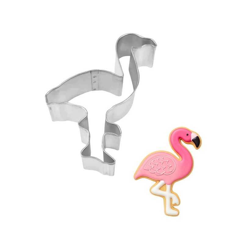Flamingo Bird 4” Pink Cookie Cutter Metal Safari Zoo Animal Birthday Party