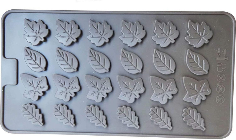2 PSC 24-cavity Leaf Shape Silicone Mold for Making Soap, Candle, Candy, Chocola gallery