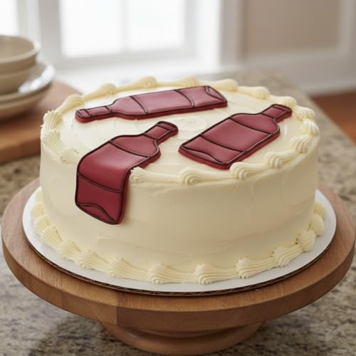 Set of 2 Wine Glass and Bottle Cookie Cutters – Wine Lover Fondant Cutters gallery
