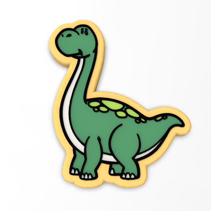 Brontosaurus Cookie Cutter & Stamp | Dinosaur Dino Birthday Party Long Neck gallery