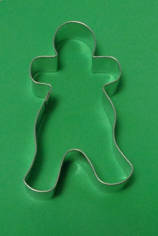 New Tin Christmas Gingerbread Boy Primitive Cookie Cutter