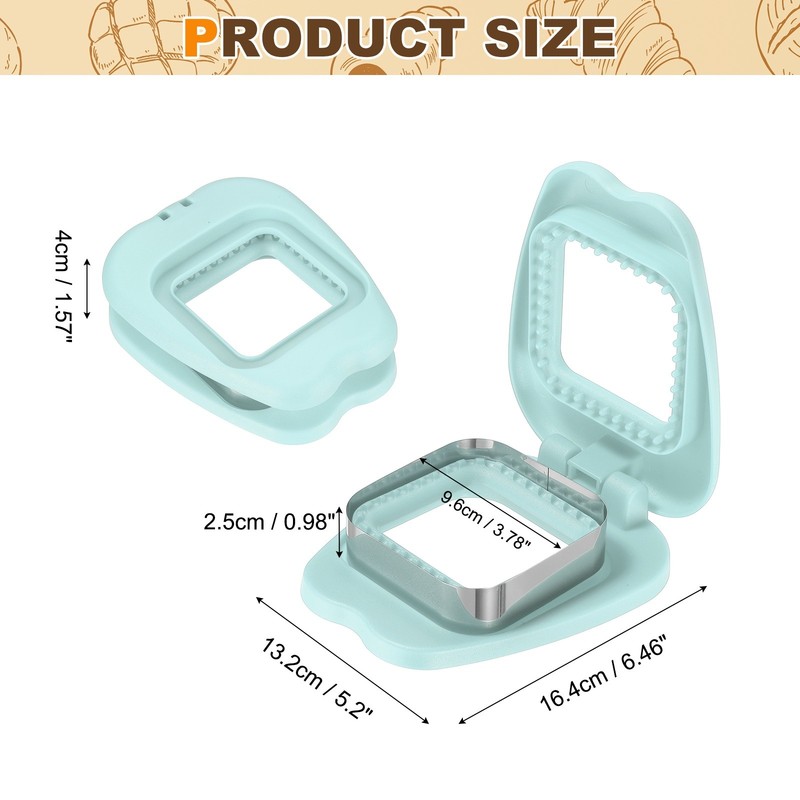 Crustless Sandwich Cutter, Square Apple(Light Blue) gallery