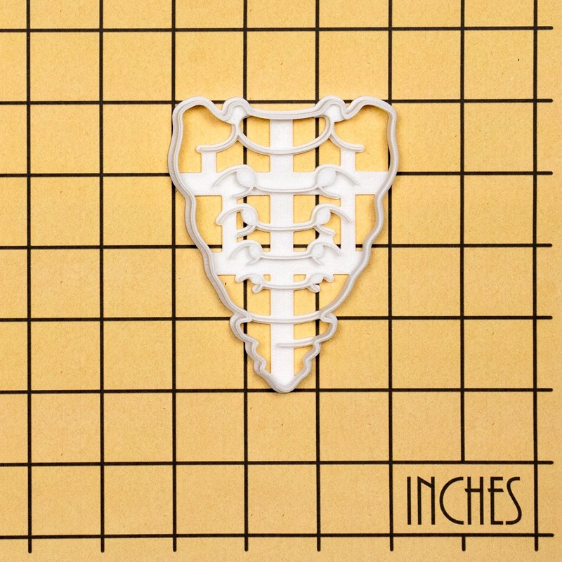 Anterior Sacrum and Coccyx Cookie Cutter - spine medical science biology anatomy gallery