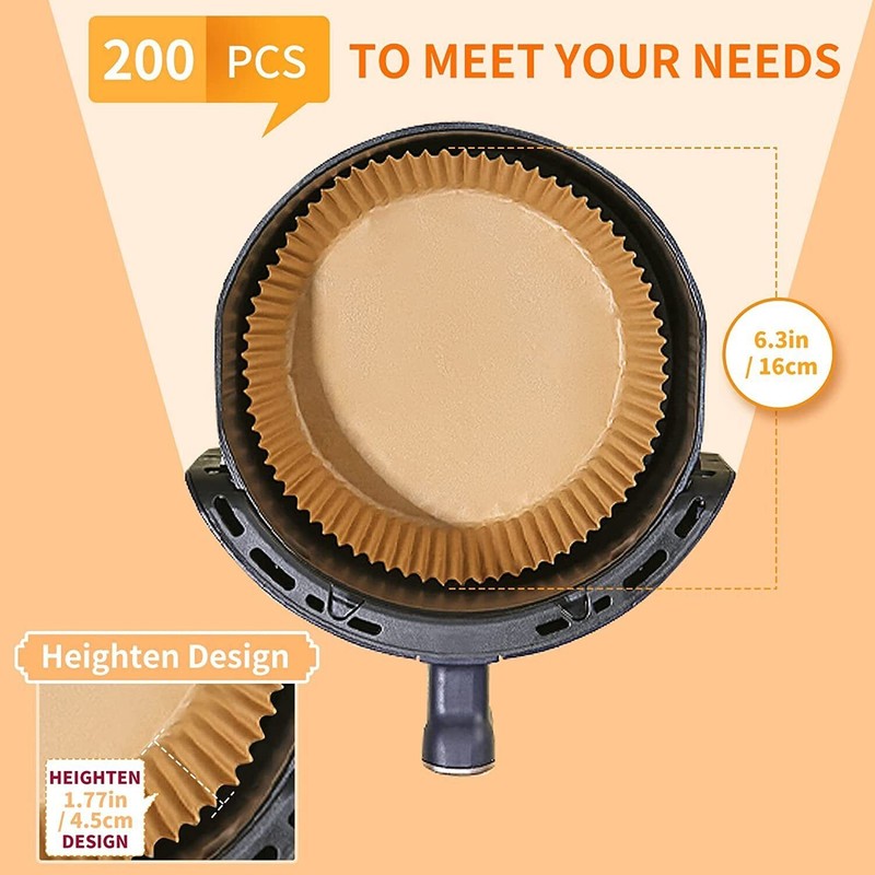 Air Fryer Disposable Paper - Non Stick ( Pack 100 & 200) gallery