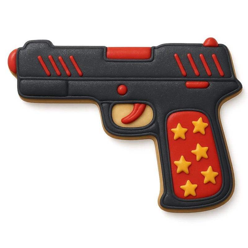 Hand Gun Cookie Cutter Mold (4.75x3") gallery