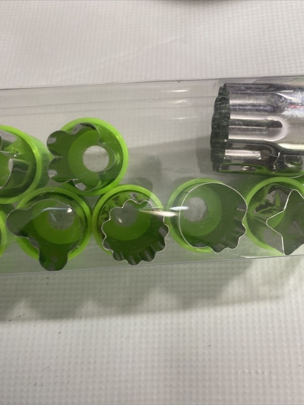 9 Pcs Vegetable Fruit Cutter Shapes Set Mini Cookie Stainless Steel Slicer Mold gallery