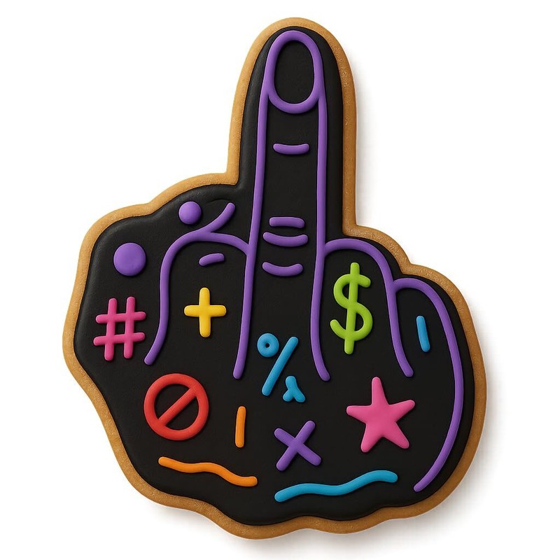 Funny Female Middle Finger Cookie Cutter - 4x2.74 Inches, Novelty Gift gallery
