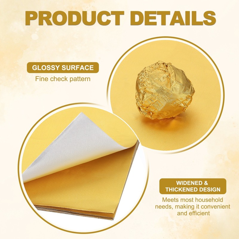 200 Pcs 4x4 Inch Foil Candy Wrappers Chocolate Wrapping Paper Light Gold gallery