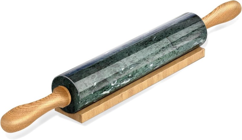 Marble Rolling Pin, Non-Stick Stone Dough Roller, Rolling Pin for Baking,Pasta,