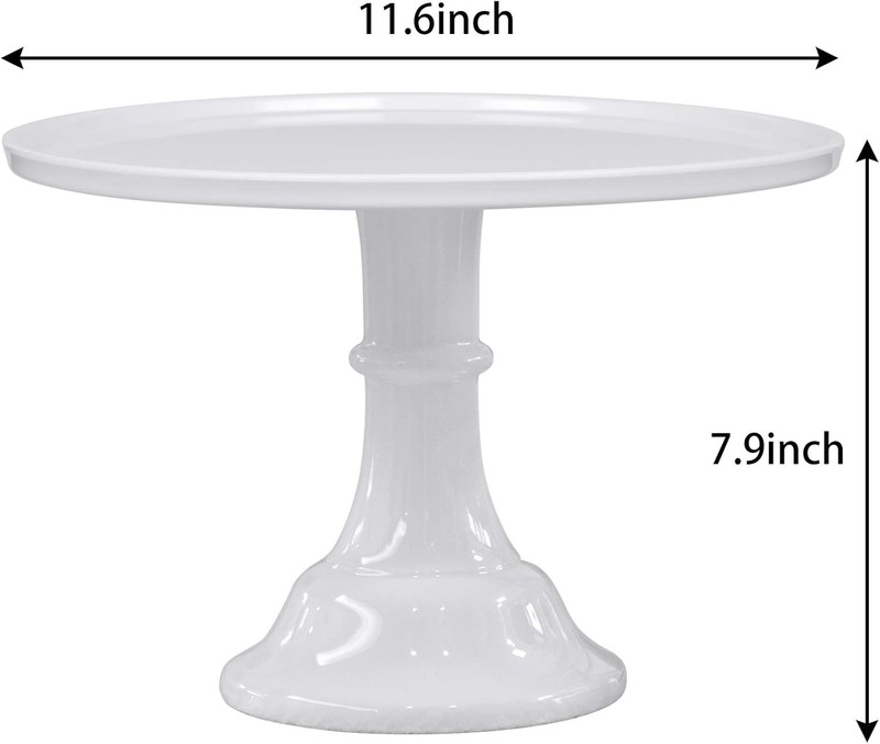 Round Cake Stand White 11" Cake Display Stand Dessert Cupcake Display Tray gallery