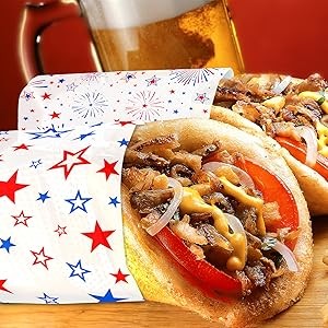4th of July Wax Paper Sheet 100PCS Firework Parchment Paper gallery