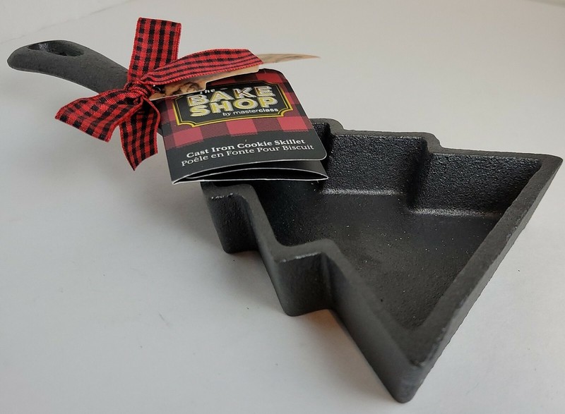THE BAKE SHOP Cast Iron Christmas Tree Skillet Cookie Mold Pan (8.5” x 5”) - NWT gallery