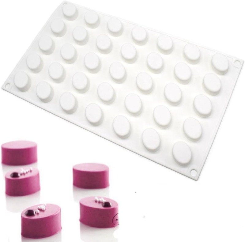 mostsom 35 Grids Gummy Oval Mold Silicone Candy DIY Chocolate as photos