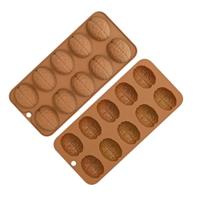 2Pcs Brains Silicone Molds Baking Tool for Making Cake, Chocolate, Candy gallery