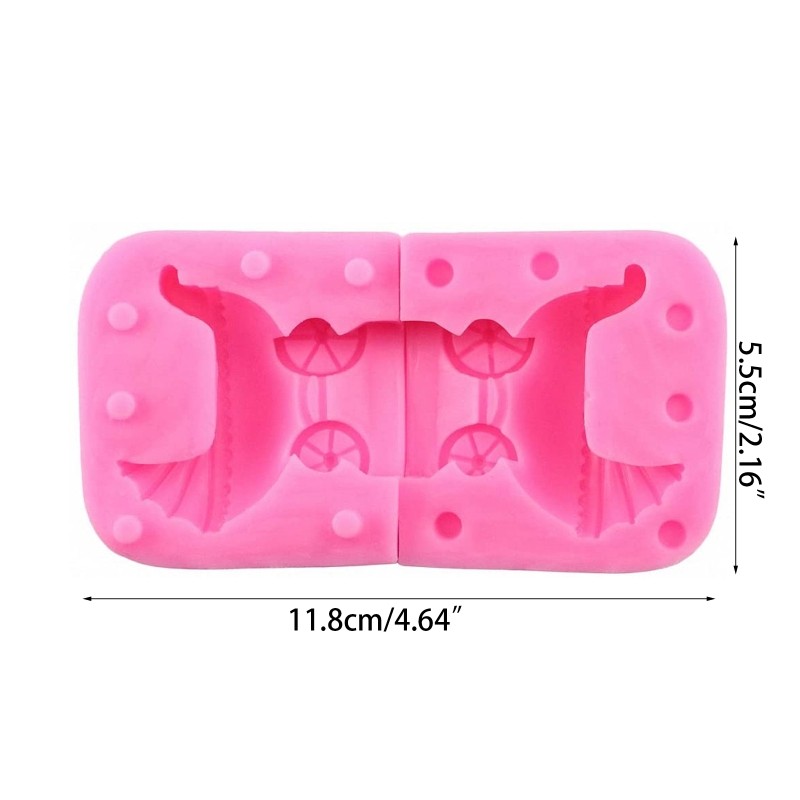 Cake Decorating Fondant Molds Baby Pram Carriage Baby-Car Silicone Mold gallery