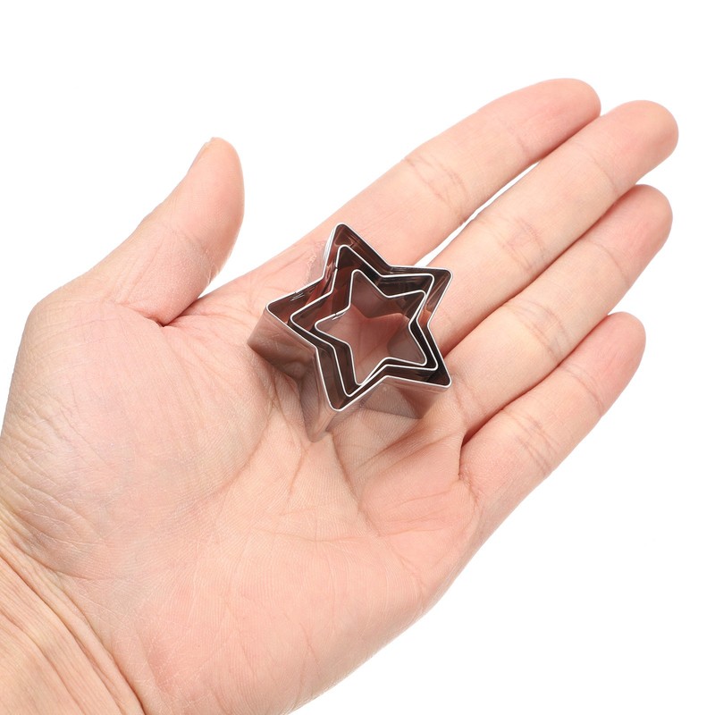 3Pcs Star Cookie Cutters Assorted Sizes Cookie Cutters Biscuit Mould gallery