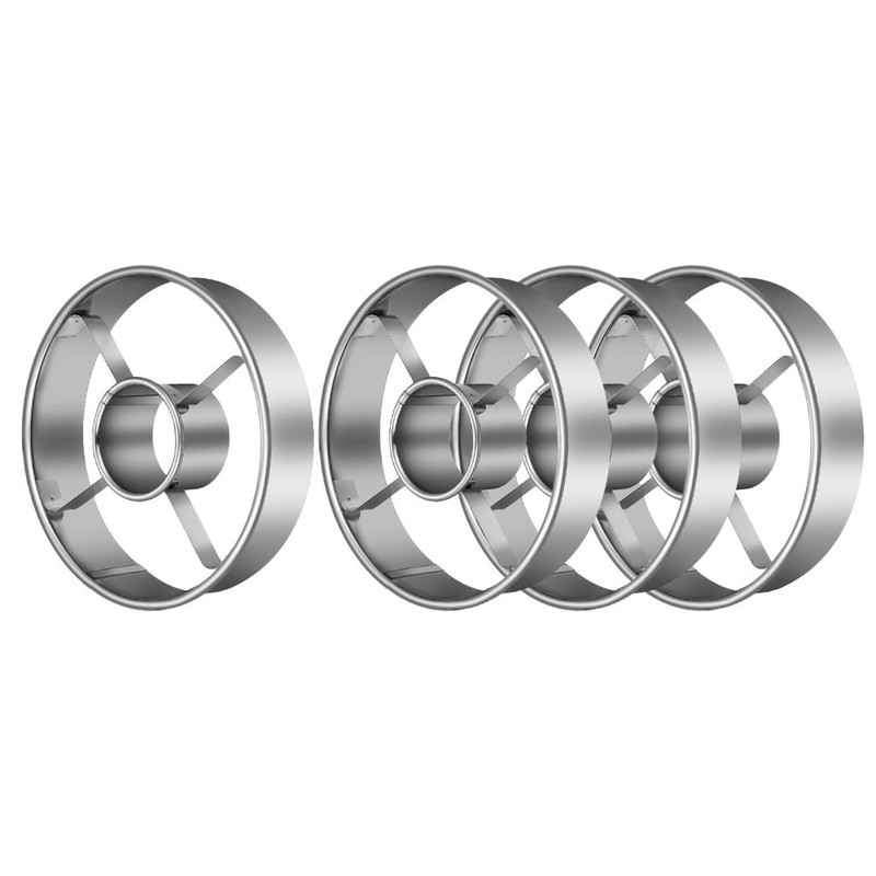4pcs Stainless Steel Donut Cutter 3.86 Inch - Doughnut Cutter Baking Tools for gallery