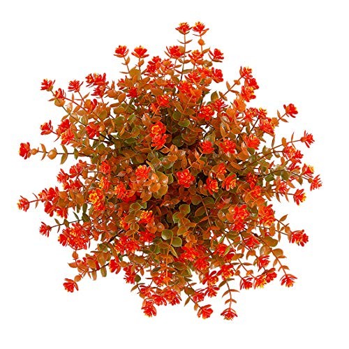 Happylife Bundles Artificial Flowers, Fake Artificial Greenery UV 6 Drop gallery