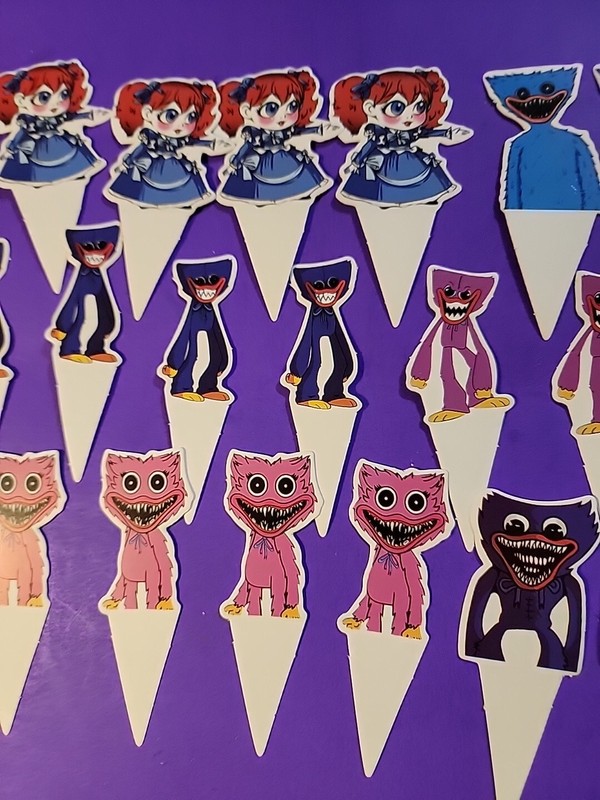 24 Japanese Cartoon Cupcake Toppers 📦 gallery