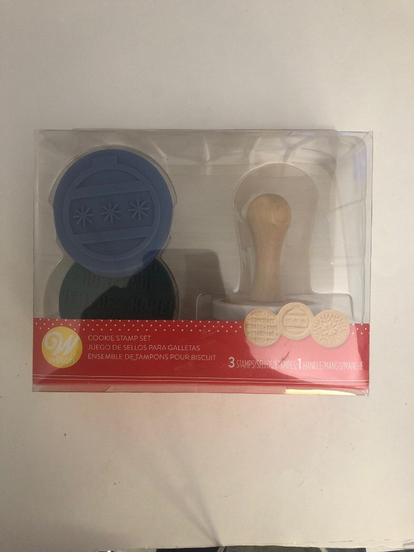 Wilton 3 Stamp/1Handle Cookie Stamp Set-RARE VINTAGE-SHIP N 24 HRS-BRAND NEW gallery