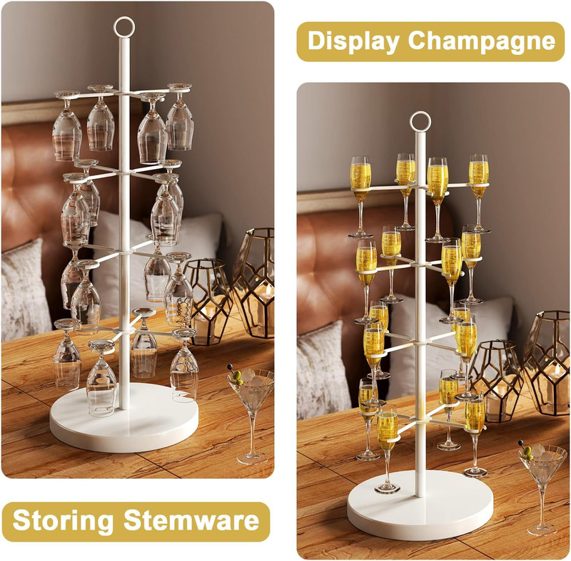 Champagne Tree Stand,Champagne Tower,4 Tier Metal Cocktail Tree Stand,Cocktail T gallery