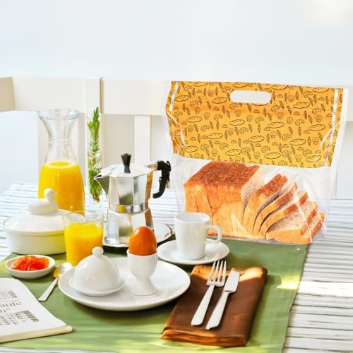 100 Pcs Large Plastic Bread Bags, 12.5"x10.3"x4.2" Sourdough Bread Loaf Bags gallery
