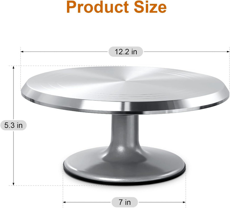 12'' Cake Stand, Cake Spinner Cake Decorating Supplies, round Decorating Turntab gallery