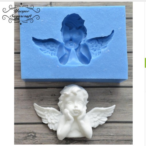 + ANGEL MOLD SILICONE FOOD FOR CHOCOLATE SWEET COOKIES CHALK RESIN