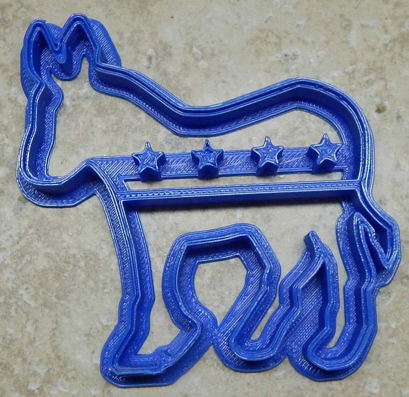 DEMOCRAT ELECTION POLITICS POLITICAL PRIMARY VOTER VOTE COOKIE CUTTER USA PR2136 gallery
