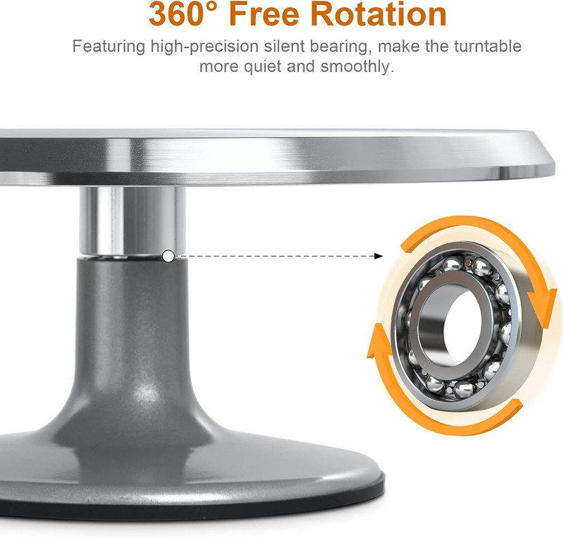 12'' Cake Stand, Cake Spinner Cake Decorating Supplies, round Decorating Turntab gallery