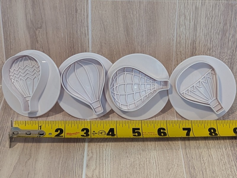 4 Pcs Hot Air Balloon Plunger Cake Decorating Tool Fondant New gallery