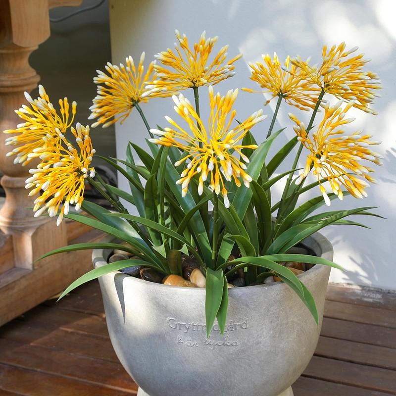 Hiforestar Fake Plants Outdoor Flowers Artificial Large Plastic Faux Flower 8 gallery