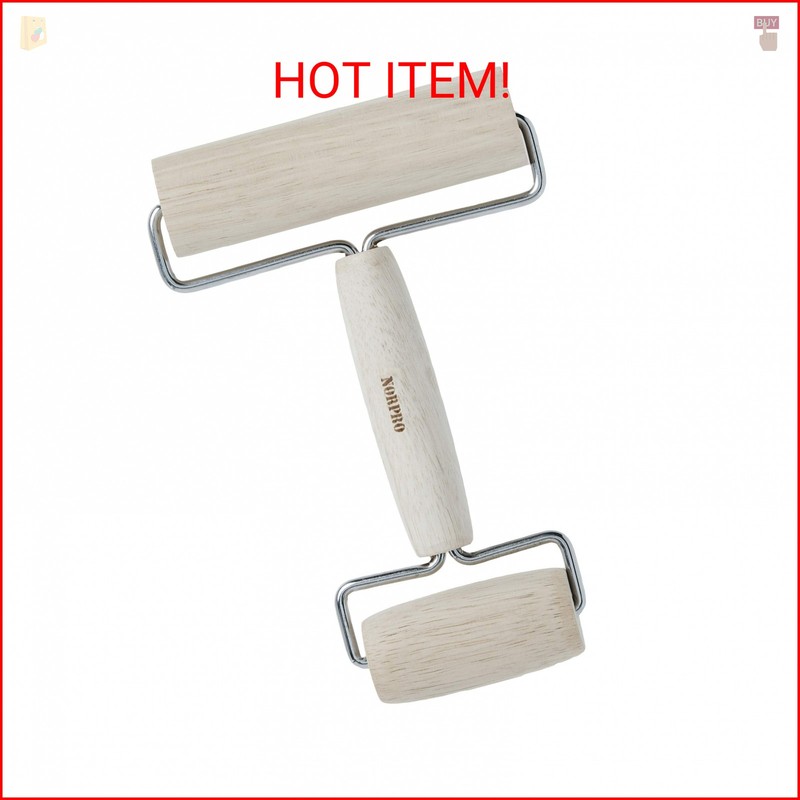Norpro Wood Pastry/Pizza Roller 4in/10cm