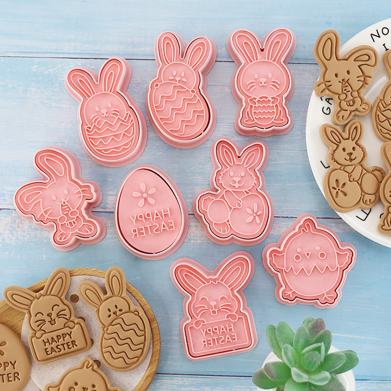 Cookie Mold Cartoon Bunny Easter Egg Cookie Press gallery
