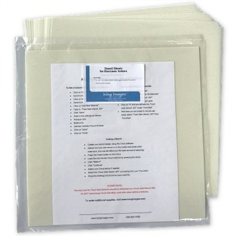 Stencil Sheets 20 pack, Icing Images