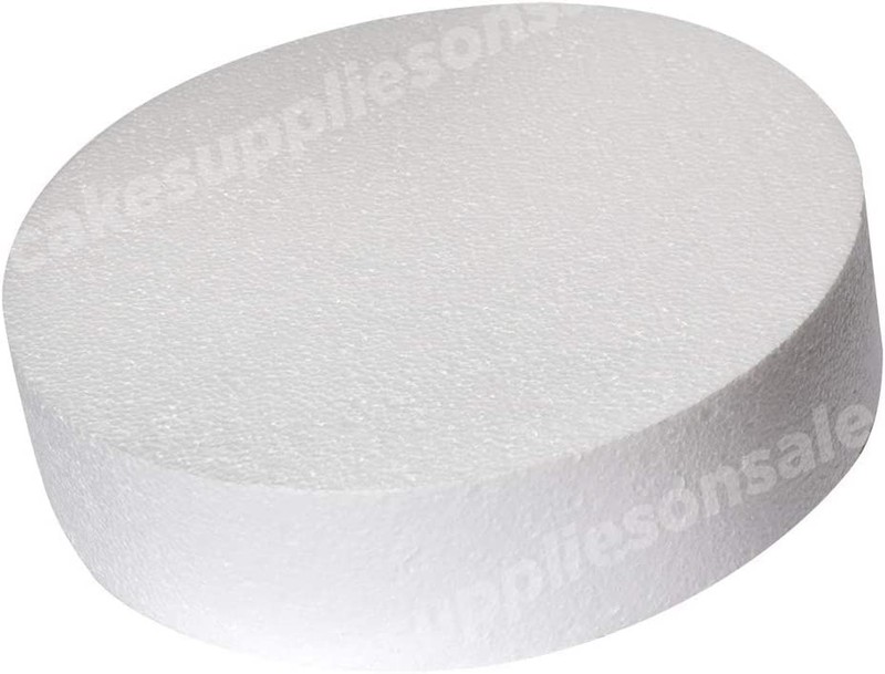 Round Cake Dummy 4 inch Polystyrene Foam 4 inch High Circle for Modeling gallery