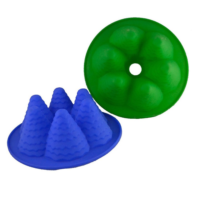 3D Christmas Tree Shaped Cake Mold Creative Silicone Bake Mold for Home Store gallery