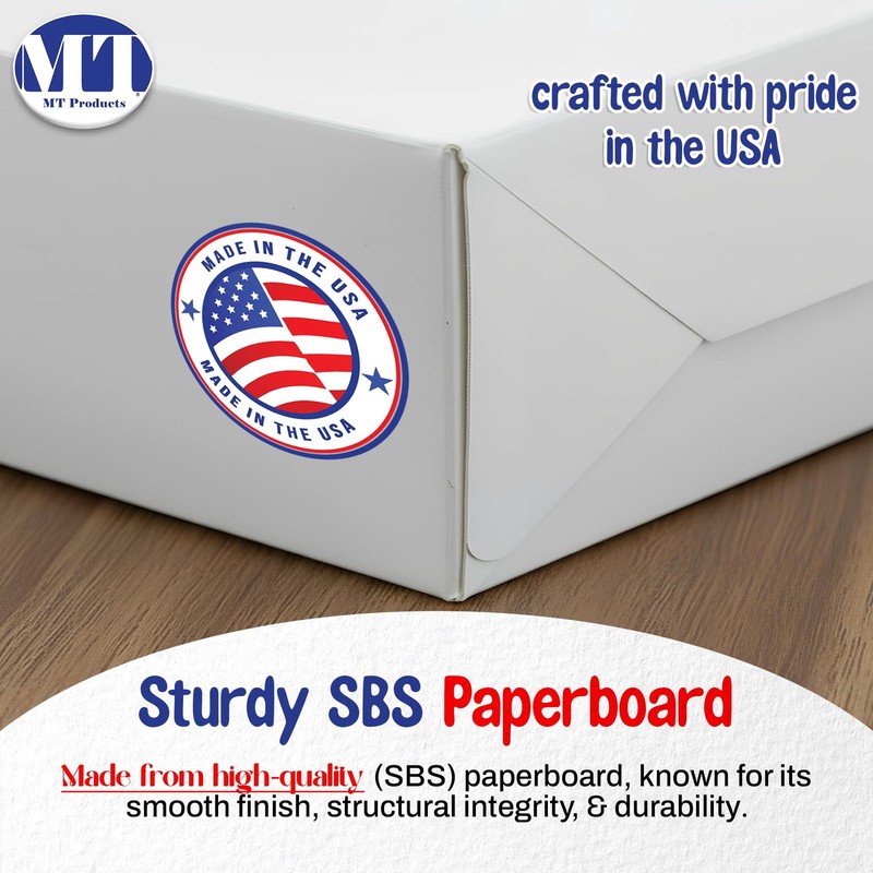 12" x 8" x 2.25" White Bakery Boxes with Window (25 Pack) - Auto Pop-Up Paper... gallery
