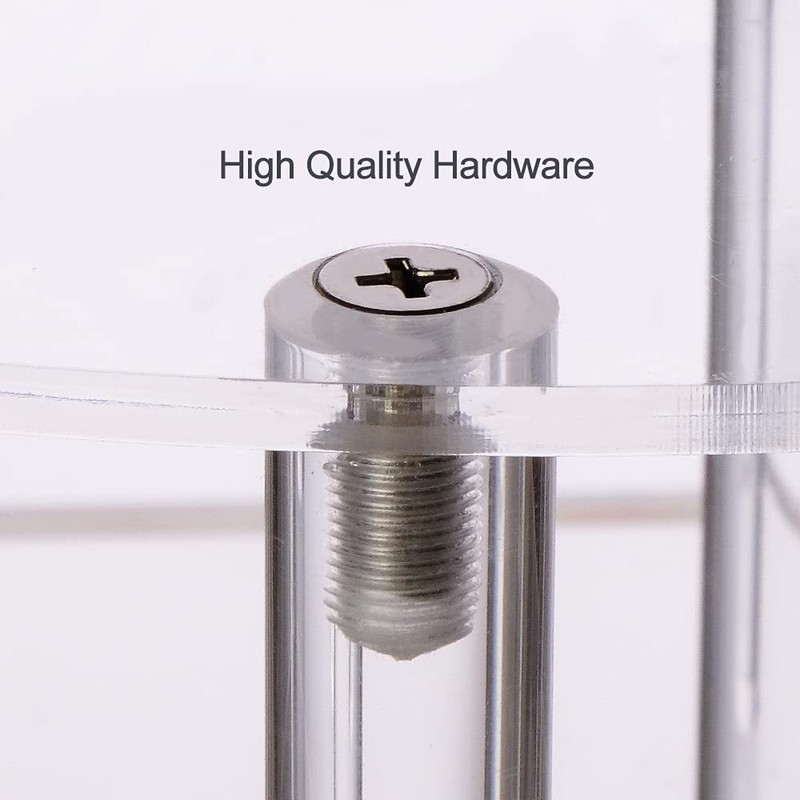 3-Tier Acrylic Display Riser Cupcake Stand Risers Half Moon Perfume Stand gallery
