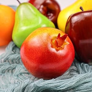 6 Pcs Artificial Fruit Pa, Artificial Delicious Fruits Lifelike Pears gallery