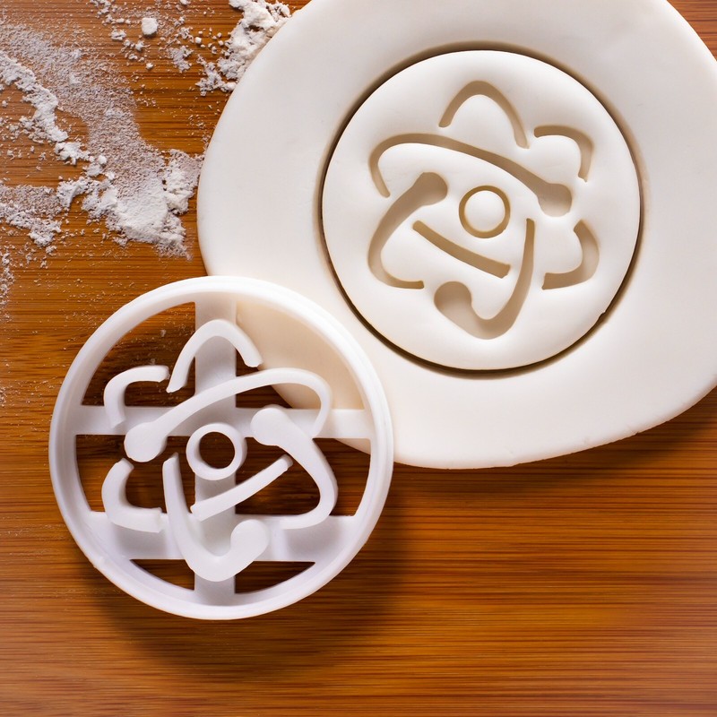Set of 4 Science Symbol Cookie Cutters - Toxic Biohazard Radiation Atom teacher gallery