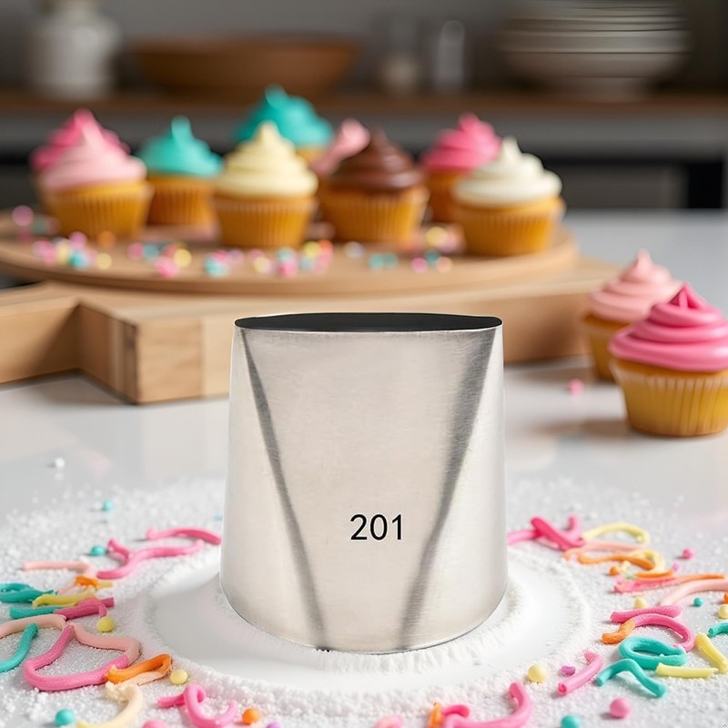 Large Cake Icer Tips Crumb Coat Piping Decorating Icing Tools Nozzle #201 gallery
