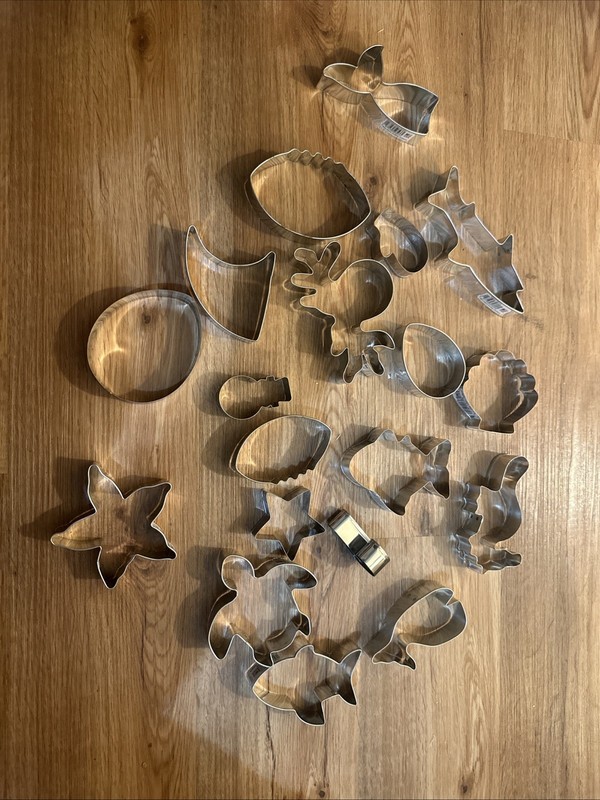 Ann Clark Cookie Cutter Animals Shapes Christmas 18 Piece Set MADE USA Q35