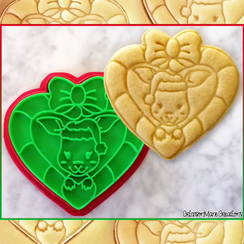 Kangaroo Christmas Cookie Cutter Australian Animals Baking Supplies Fondant Tool
