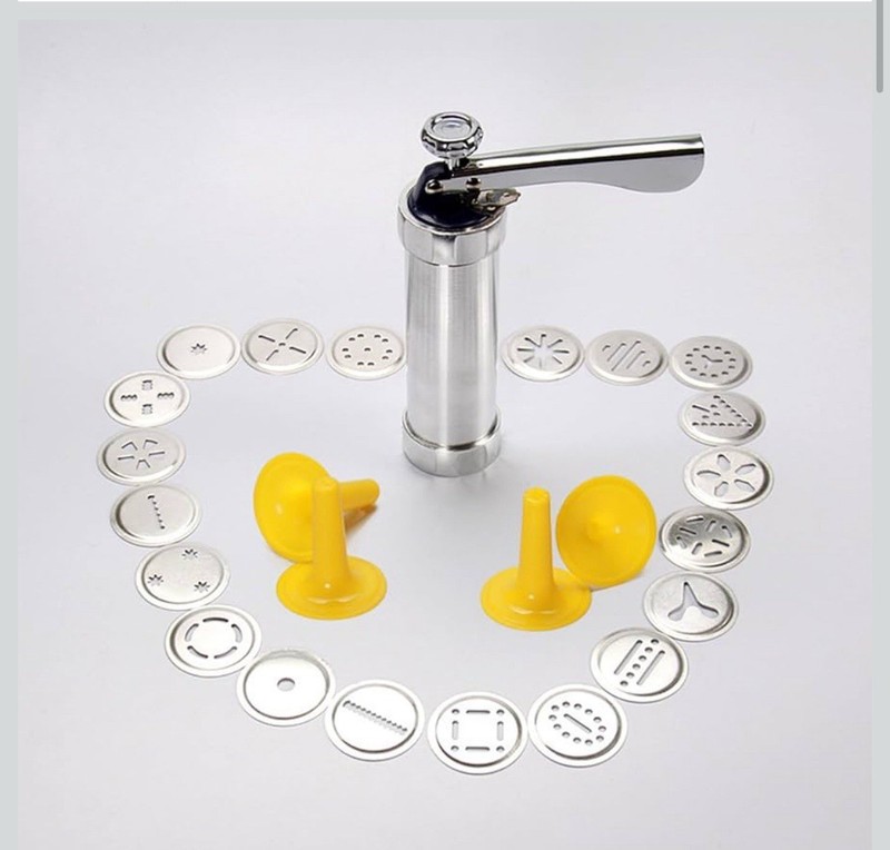 Biscuit Press Set Cookie Maker Machine Kit Spritz Dough Biscuits Making Tool. gallery