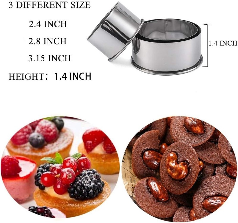 Cookie Cutters - Biscuit Cutters/Stainless Steel Dumpling Cutters/Cake Pastry... gallery